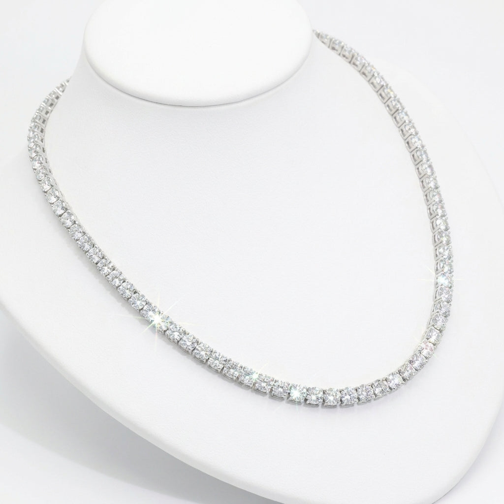 "Gravity" tennis necklace