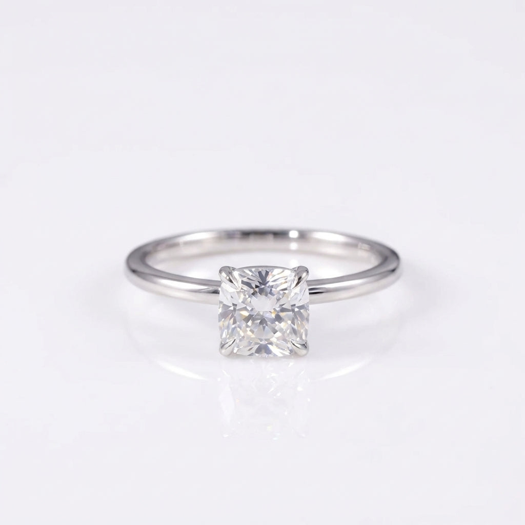 "Cube" princess cut ring