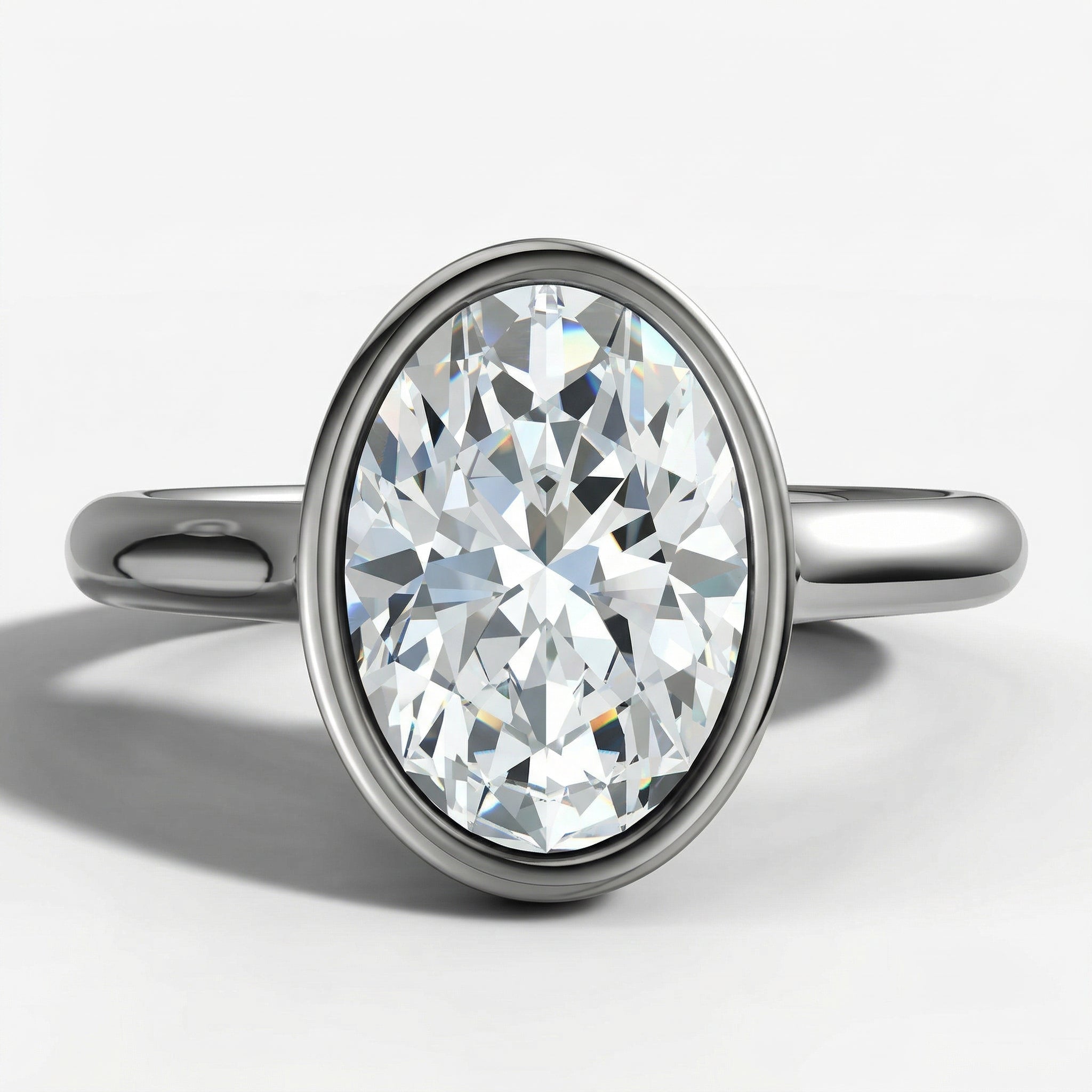 "Meteor" oval cut ring