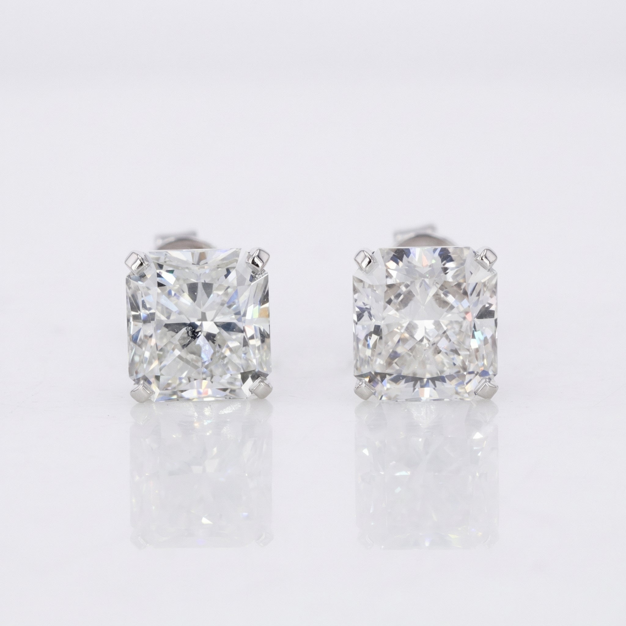 "Cube" princess cut earrings