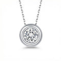 "Halo" solitaire pendant necklace ´
