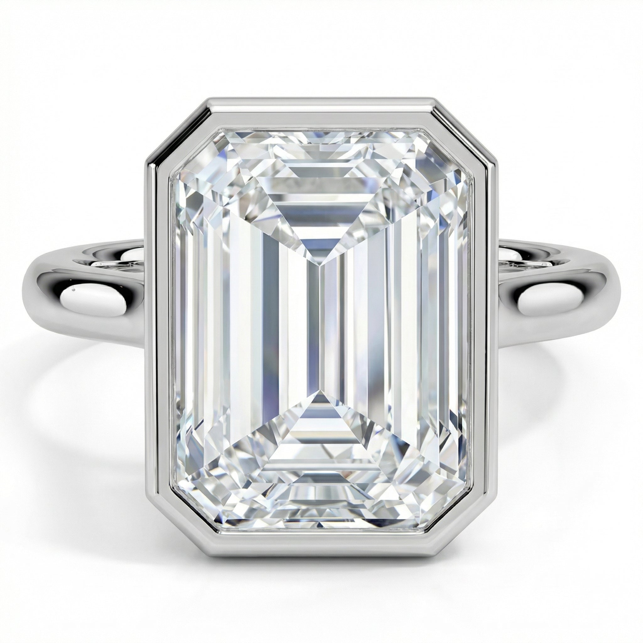 "Meteor" émeraude cut ring