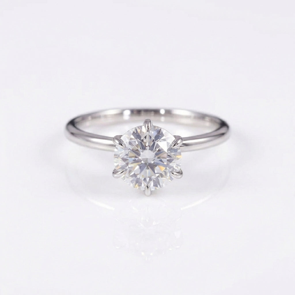"Orb" round cut ring