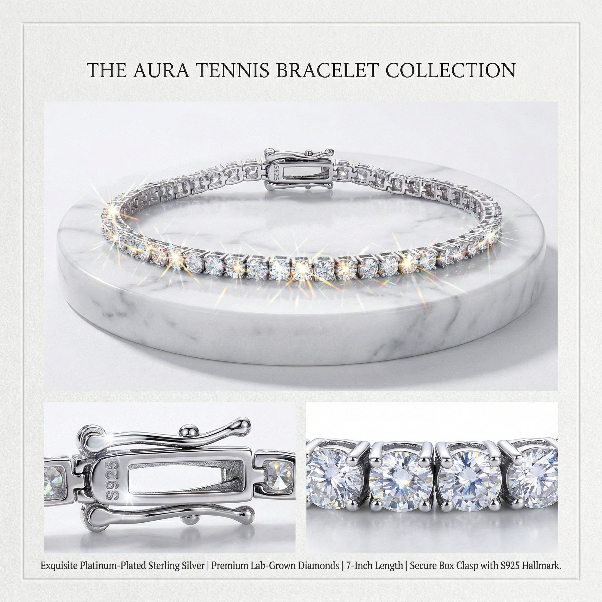 "Gravity" tennis bracelet