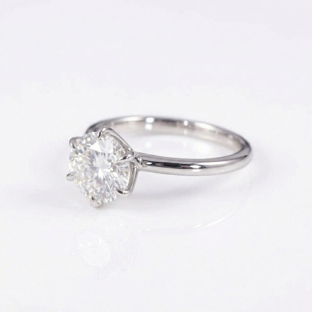 Bague "Comet" taille ronde 1.5ct