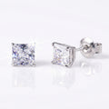"Cube" princess cut earrings