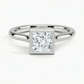 "Meteor" princess cut ring