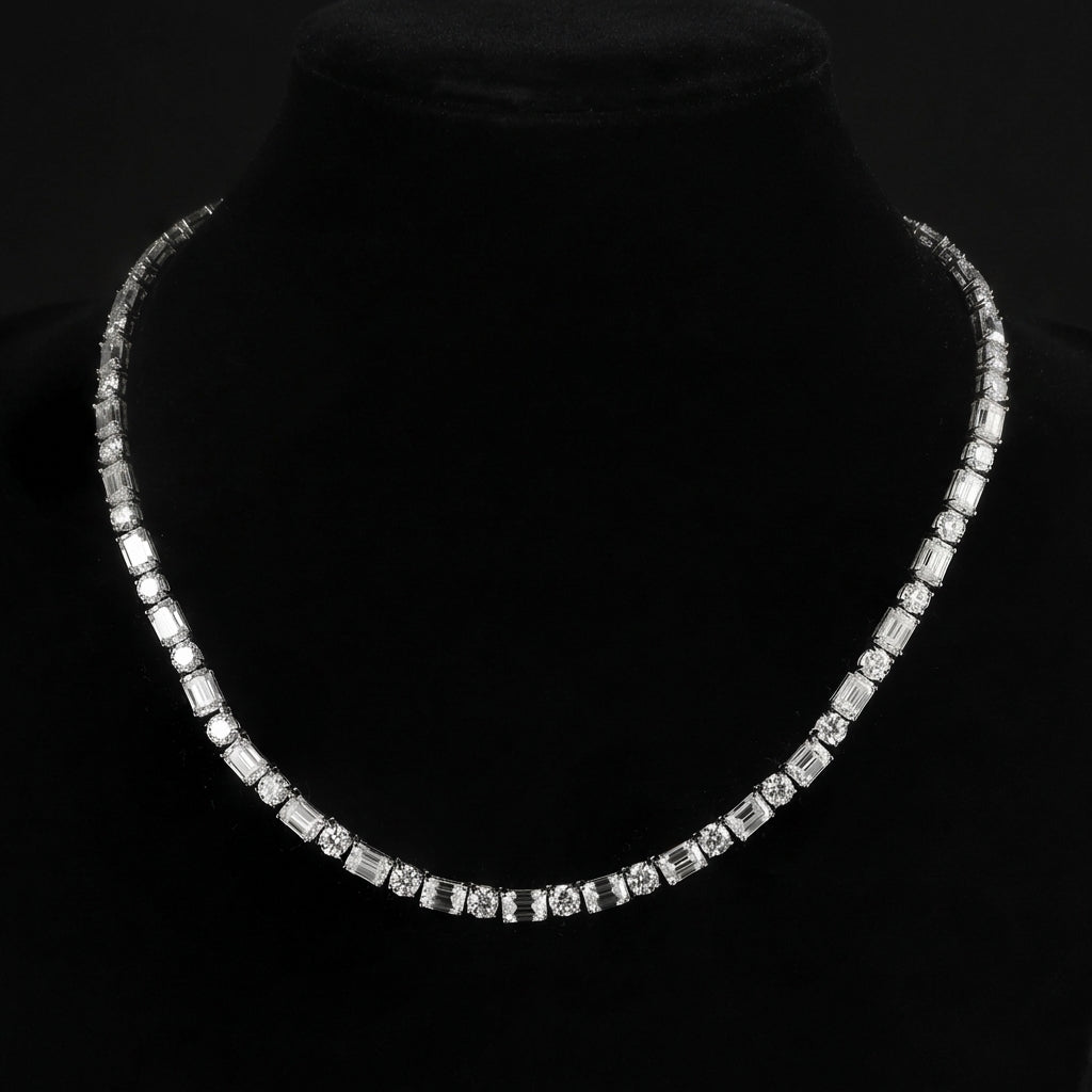 "Galaxy" tennis necklace
