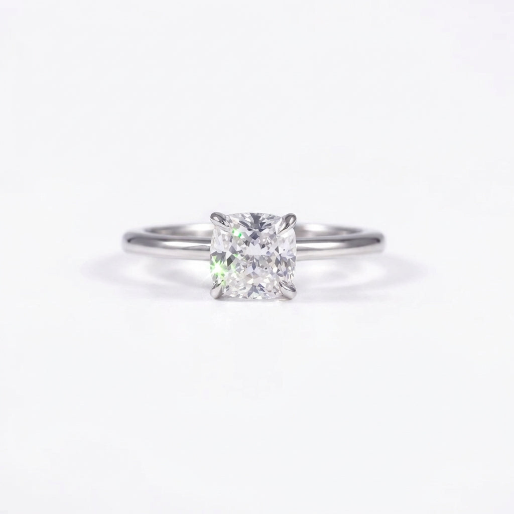 "Cube" princess cut ring