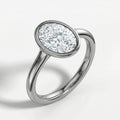 "Meteor" oval cut ring