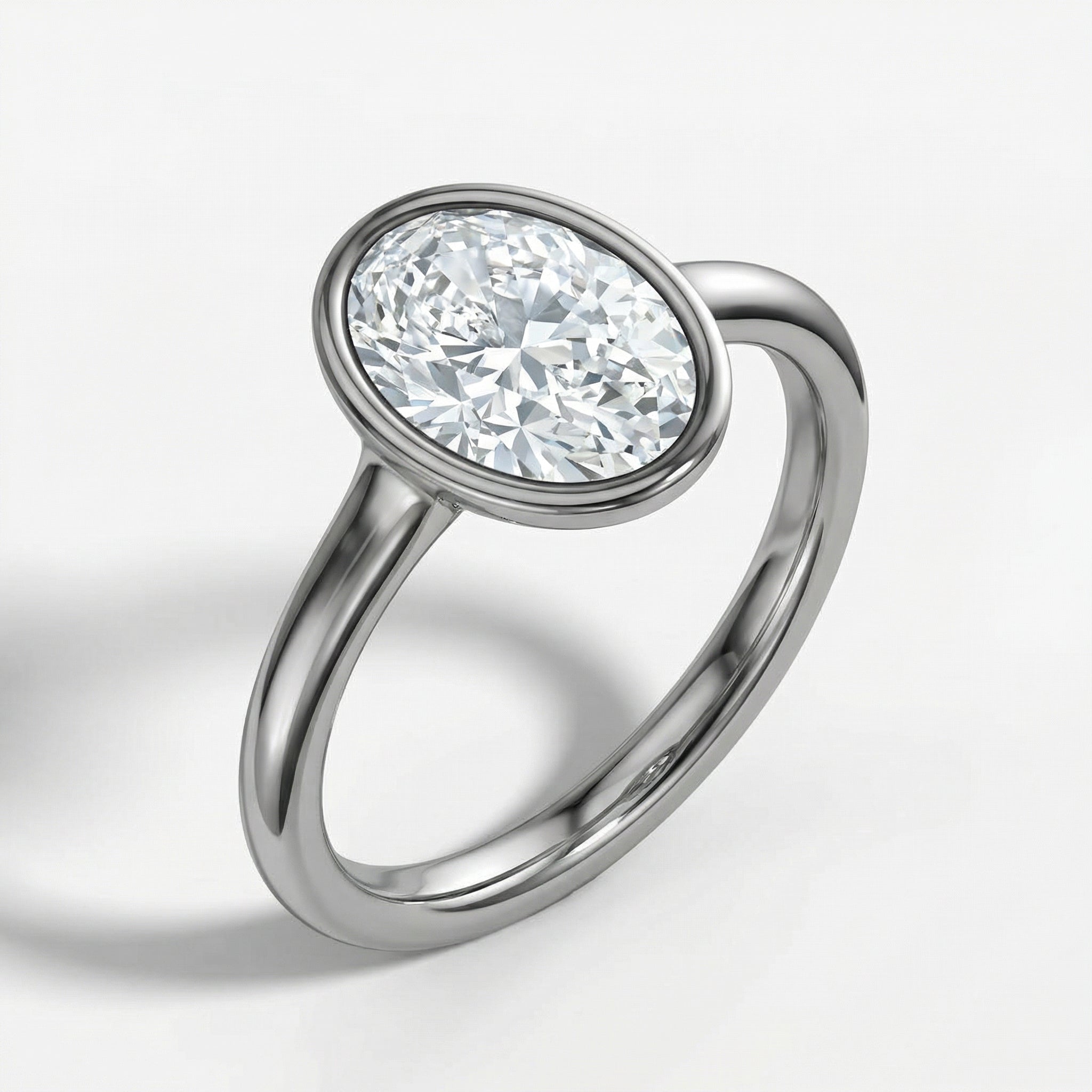 "Meteor" oval cut ring