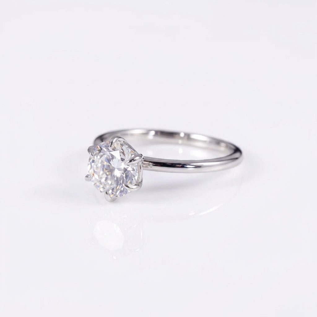 "Orb" round cut ring