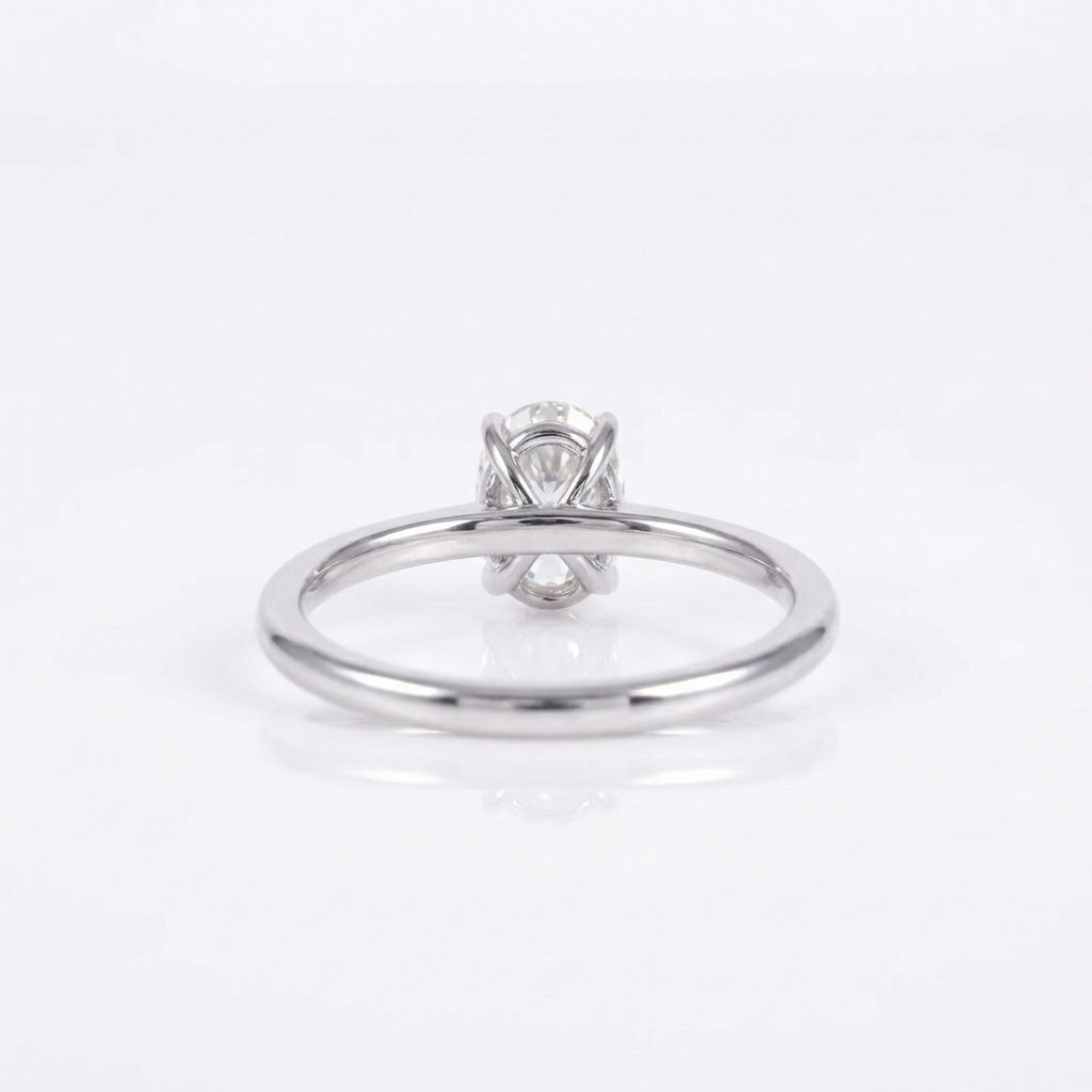 "Lens" oval cut ring