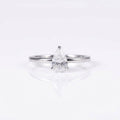 "Tear" pear cut ring