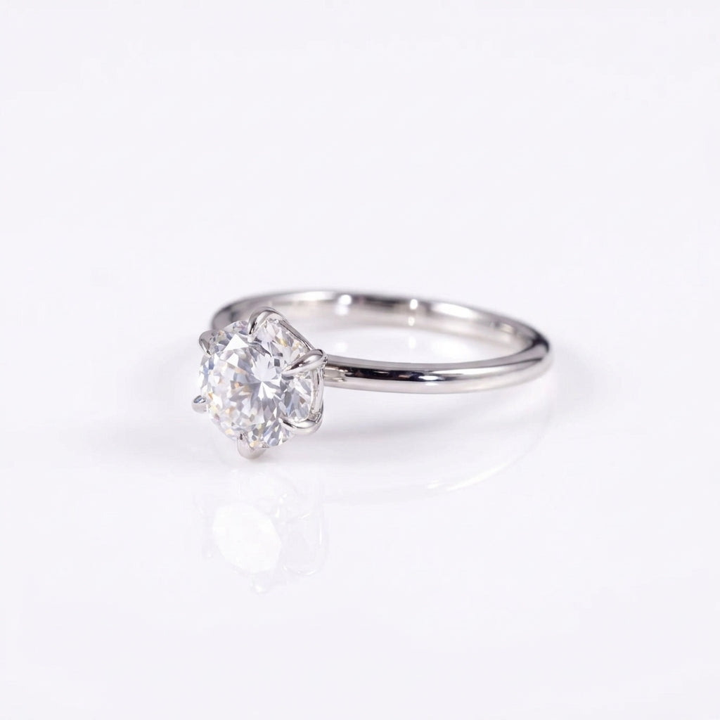 "Orb" round cut ring