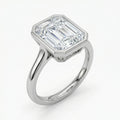 "Meteor" émeraude cut ring