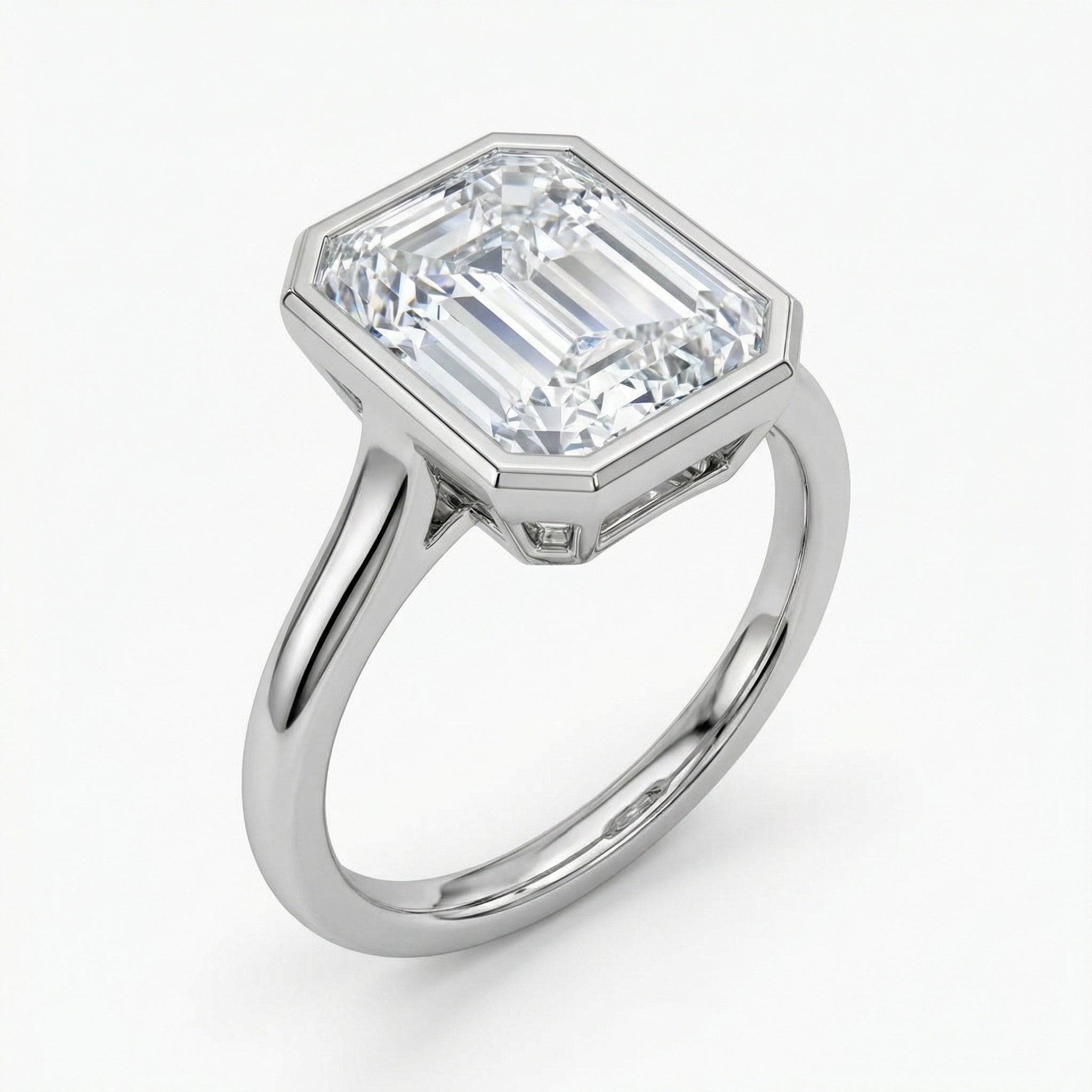 "Meteor" émeraude cut ring