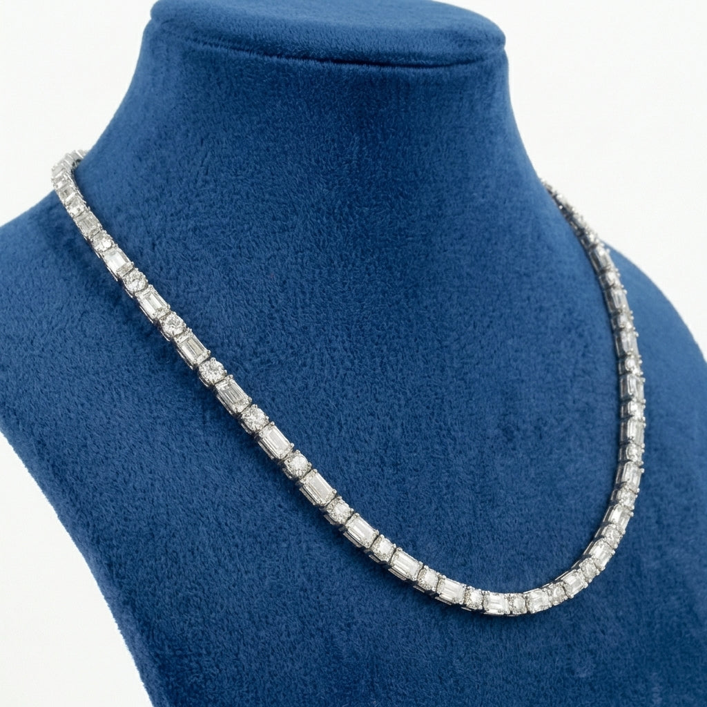 "Galaxy" tennis necklace